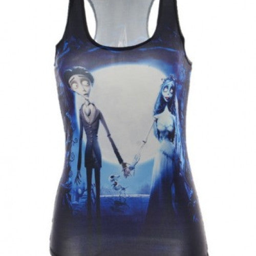 Active Sport Apparel Slim Fitness Corpse Bride T Shirts Women