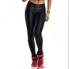 High Waist Glossy Push Up Leggings